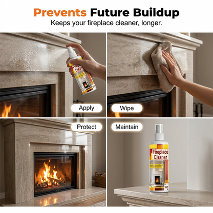 🔥48% OFF NOW! Fast‑Acting Fireplace Cleaner Spray, Deep Penetrating Soot & Smoke Stain Remover, Residue‑Free Cleaning Spray for Fireplace Surfaces