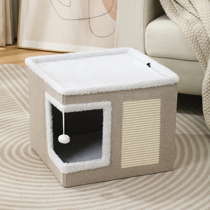 📢📢50% OFF !! ⏰Foldable 2-in-1 Cat Cube House