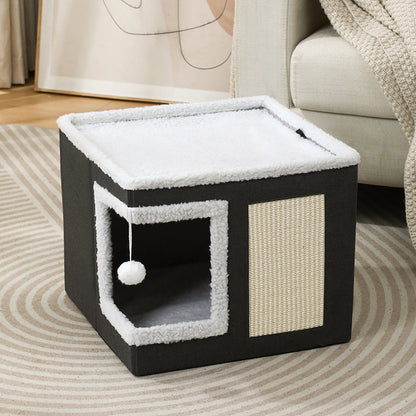 📢📢50% OFF !! ⏰Foldable 2-in-1 Cat Cube House