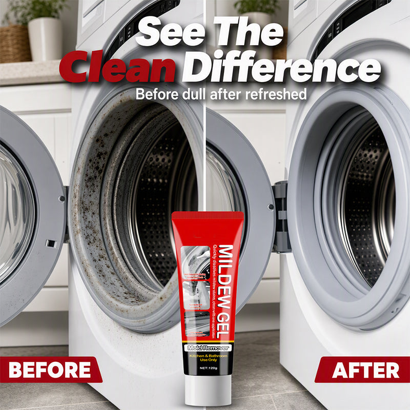 🥳2026 HOT SALE🥳💞50K+ SOLD! 🧽✨ 49% OFF! Powerful Mold Stain Remover Gel – No scrubbing! Just apply, wait & wipe. Thick gel clings to tile, grout & seals – removes mildew & dark stains effortlessly! 🛁💪