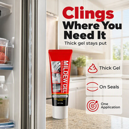 🥳2026 HOT SALE🥳💞50K+ SOLD! 🧽✨ 49% OFF! Powerful Mold Stain Remover Gel – No scrubbing! Just apply, wait & wipe. Thick gel clings to tile, grout & seals – removes mildew & dark stains effortlessly! 🛁💪