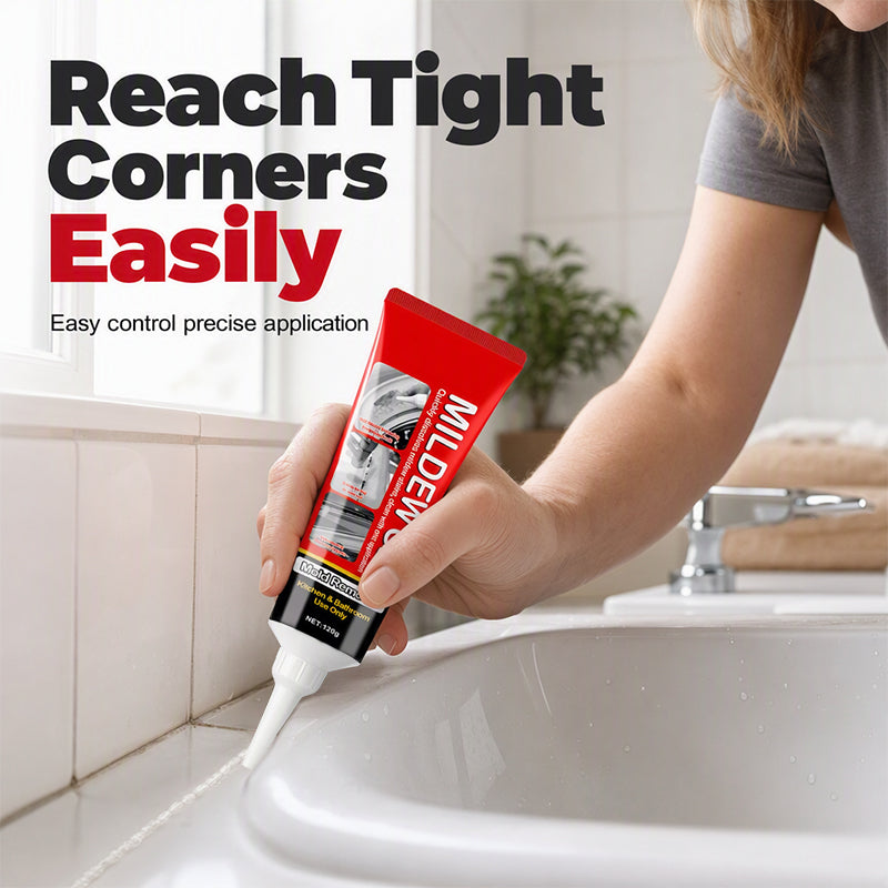 🥳2026 HOT SALE🥳💞50K+ SOLD! 🧽✨ 49% OFF! Powerful Mold Stain Remover Gel – No scrubbing! Just apply, wait & wipe. Thick gel clings to tile, grout & seals – removes mildew & dark stains effortlessly! 🛁💪