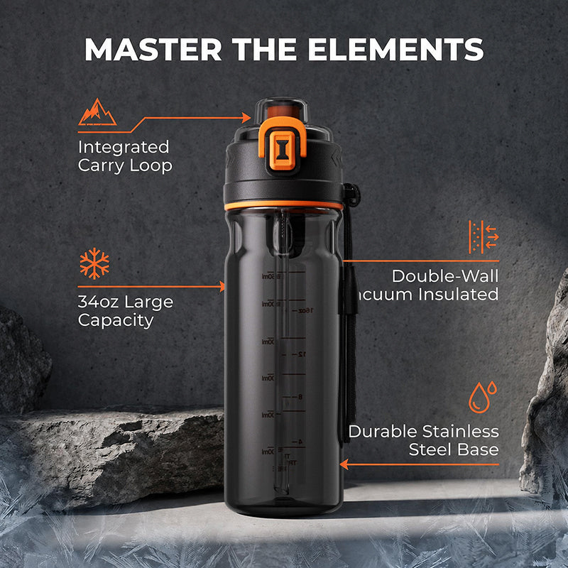 📢📢49% OFF !! ⏰Outdoor Sports Water Bottle with Spray Mist