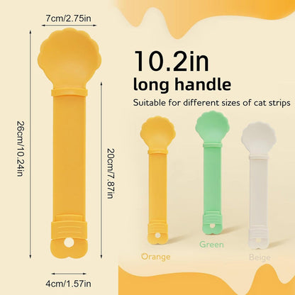 🥳HOT SALE🥳💞50K+ SOLD! Cat Feeder Spoon! BPA-free, one-hand squeeze & wide spoon. Clean feeding – grab yours! ✅