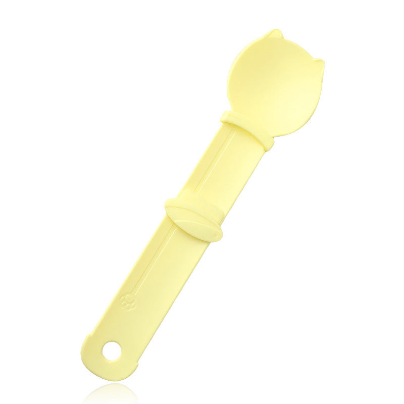 🥳HOT SALE🥳💞50K+ SOLD! Cat Feeder Spoon! BPA-free, one-hand squeeze & wide spoon. Clean feeding – grab yours! ✅