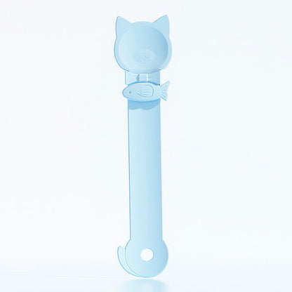 🥳HOT SALE🥳💞50K+ SOLD! Cat Feeder Spoon! BPA-free, one-hand squeeze & wide spoon. Clean feeding – grab yours! ✅