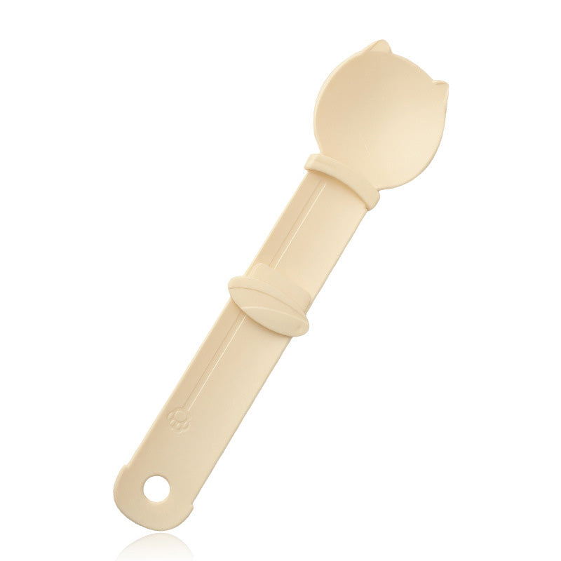 🥳HOT SALE🥳💞50K+ SOLD! Cat Feeder Spoon! BPA-free, one-hand squeeze & wide spoon. Clean feeding – grab yours! ✅