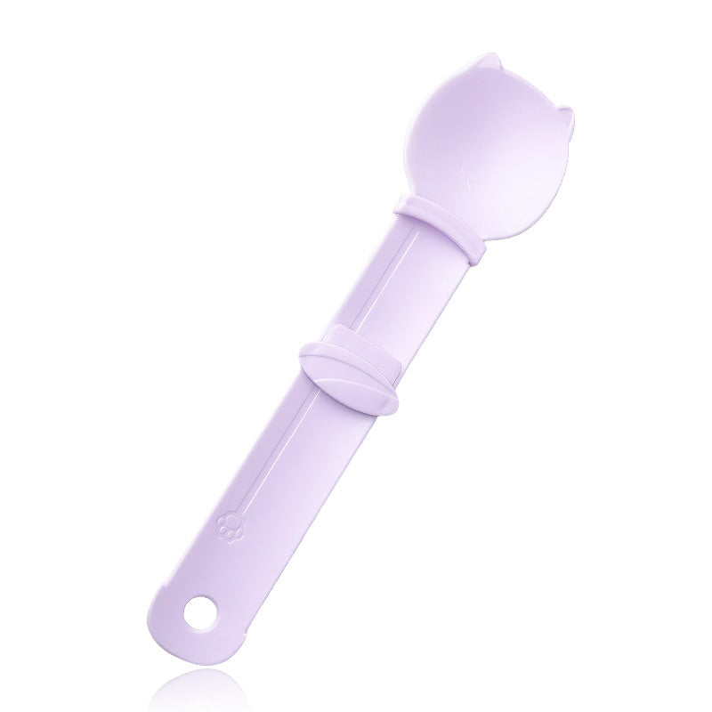 🥳HOT SALE🥳💞50K+ SOLD! Cat Feeder Spoon! BPA-free, one-hand squeeze & wide spoon. Clean feeding – grab yours! ✅