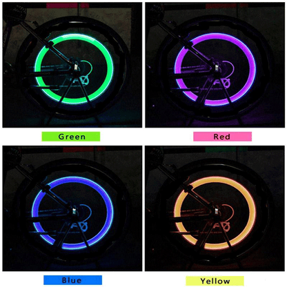 🚴 Turn Heads & Stay Safe – Weatherproof LED Tyre Lights with Long Battery Life.