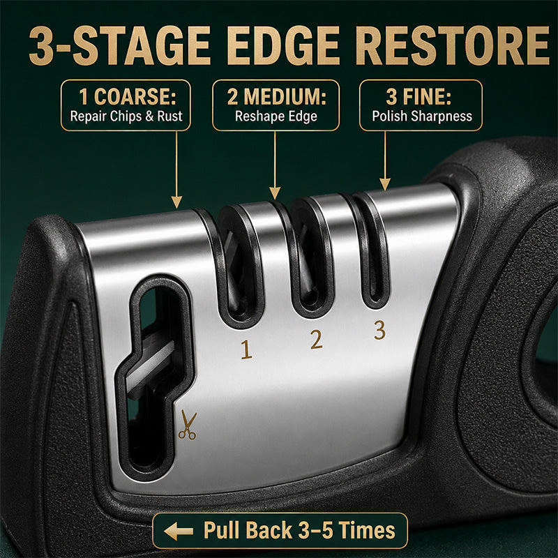 4-in-1 Multi-Stage Kitchen Knife Sharpener