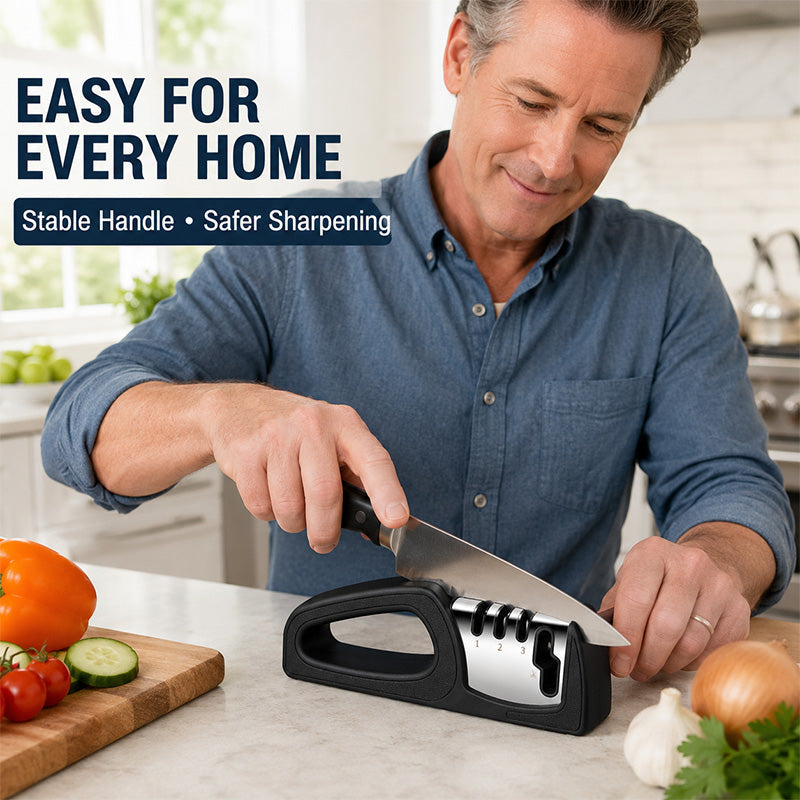 4-in-1 Multi-Stage Kitchen Knife Sharpener