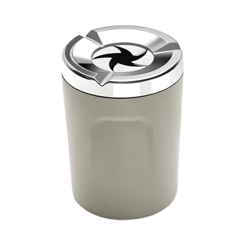 🚗49% OFF NOW! Rotating Car Ashtray with Ceramic Inner Liner, Mechanical Airtight Lid Car Cup‑Holder Ashtray, Universal Fit Smokeless Ash Container for Vehicle Interior