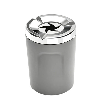🚗49% OFF NOW! Rotating Car Ashtray with Ceramic Inner Liner, Mechanical Airtight Lid Car Cup‑Holder Ashtray, Universal Fit Smokeless Ash Container for Vehicle Interior