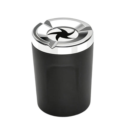 🚗49% OFF NOW! Rotating Car Ashtray with Ceramic Inner Liner, Mechanical Airtight Lid Car Cup‑Holder Ashtray, Universal Fit Smokeless Ash Container for Vehicle Interior