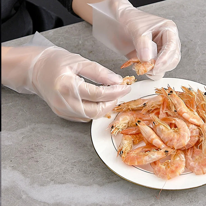 🎁2026 New Arrivals 49% OFF💥Food Grade Transparent Thickened Gloves – Durable, puncture-resistant & hygienic – Perfect for food prep, cleaning & cooking ✨