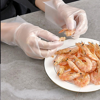 🎁2026 New Arrivals 49% OFF💥Food Grade Transparent Thickened Gloves – Durable, puncture-resistant & hygienic – Perfect for food prep, cleaning & cooking ✨