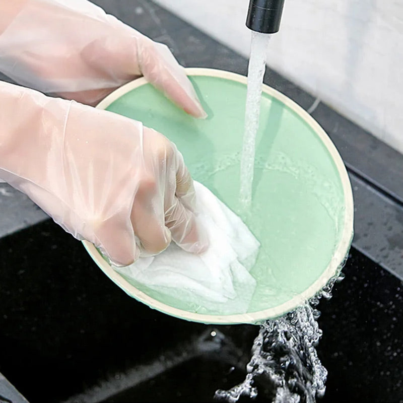 🎁2026 New Arrivals 49% OFF💥Food Grade Transparent Thickened Gloves – Durable, puncture-resistant & hygienic – Perfect for food prep, cleaning & cooking ✨
