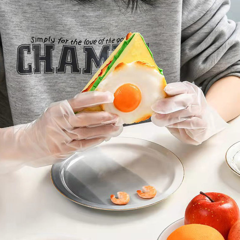 🎁2026 New Arrivals 49% OFF💥Food Grade Transparent Thickened Gloves – Durable, puncture-resistant & hygienic – Perfect for food prep, cleaning & cooking ✨