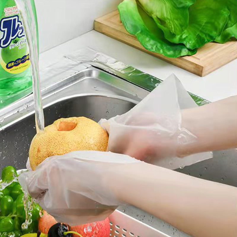 🎁2026 New Arrivals 49% OFF💥Food Grade Transparent Thickened Gloves – Durable, puncture-resistant & hygienic – Perfect for food prep, cleaning & cooking ✨