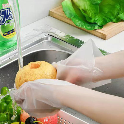 🎁2026 New Arrivals 49% OFF💥Food Grade Transparent Thickened Gloves – Durable, puncture-resistant & hygienic – Perfect for food prep, cleaning & cooking ✨