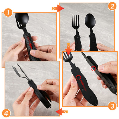 4-In-1 Outdoor Folding Multifunctional Tableware