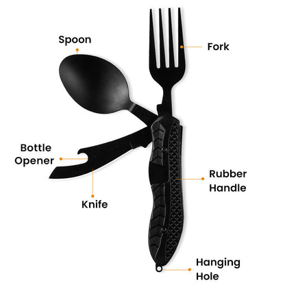 4-In-1 Outdoor Folding Multifunctional Tableware