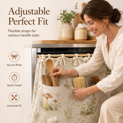 ☀️Oven Skirt Curtain with Pockets – Decorative, Storage‑friendly, Durable ✨