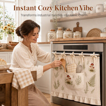 ☀️Oven Skirt Curtain with Pockets – Decorative, Storage‑friendly, Durable ✨