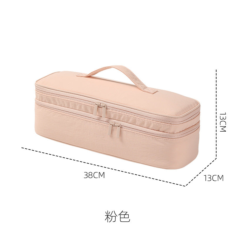 ⏳🔥LIMITED-TIME 50% OFF! ⏰Portable Quilted Travel Storage Bag with Handle for Hair Dryer Curling Iron and Hair Straightener🐆