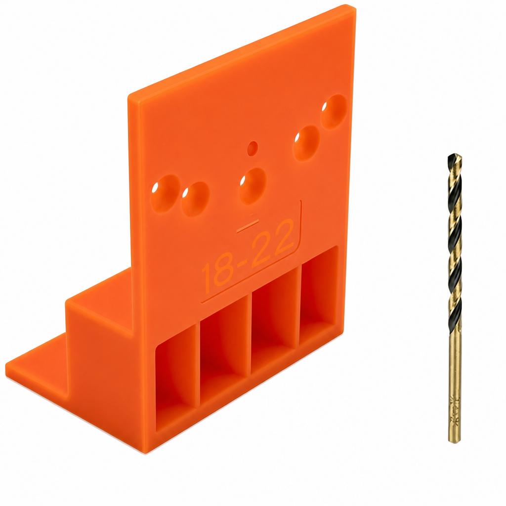 📢📢BUY 1 GET 1 FREE！！⏰Wardrobe Cabinet Side Filler Panel Installation Locator and Stepped Positioning Plate for Precise Hole Alignment
