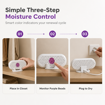 ⏳🔥LIMITED-TIME 49% OFF! ⏰Mini Reusable Household Dehumidifier.