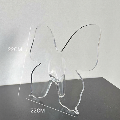 💐2026 HOT SALE-50% OFF🦋 Transparent Butterfly Vase – crystal-clear plastic with a stable base. Perfect for flowers, table decor and gifting! ✨💐