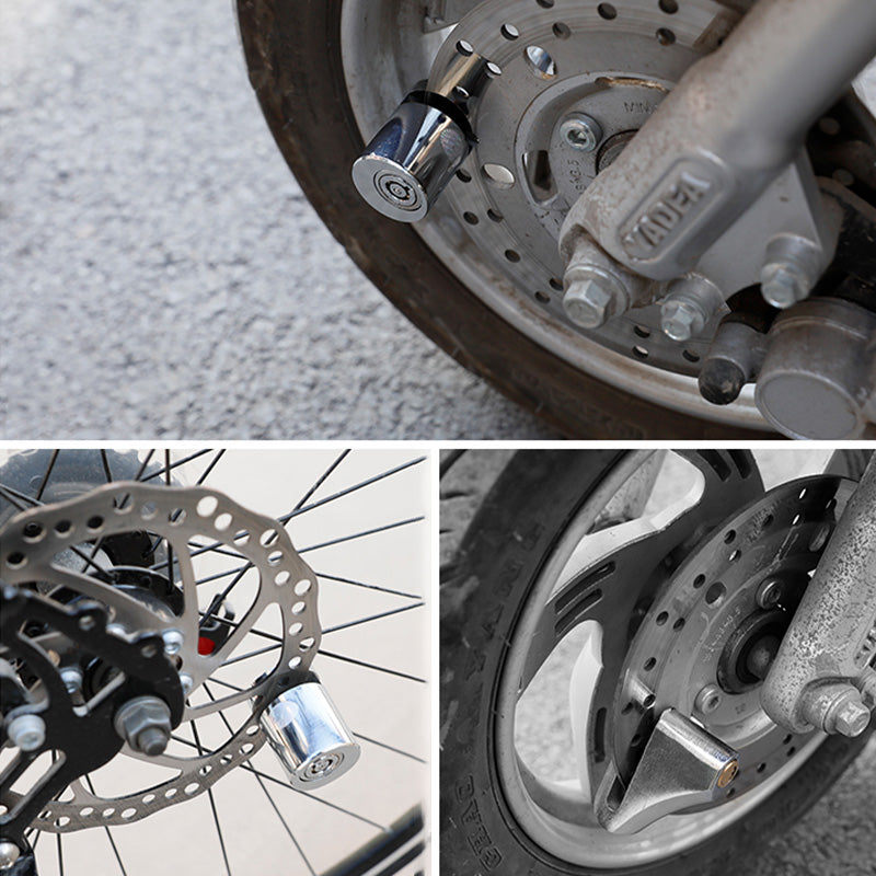 🏍️ Motorcycle & Bicycle Disc Brake Lock with Push-to-Lock Design